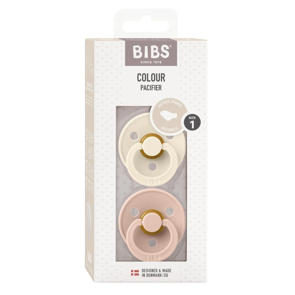 Bibs Anatomical Dummy Natural Rubber - Ivory/Blush