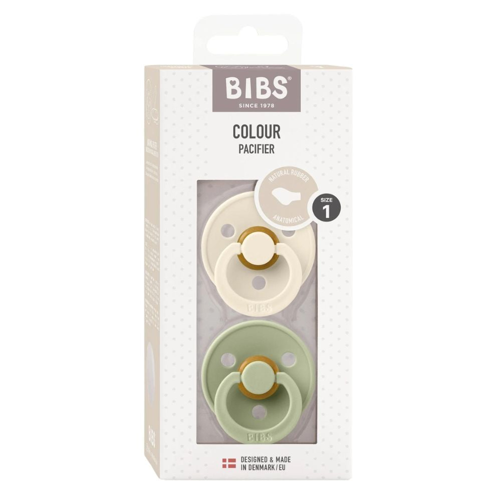 Bibs Anatomical Dummy Natural Rubber - Ivory/Sage