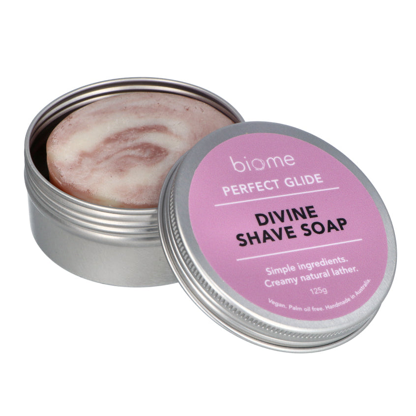 Biome Divine Shave Soap in Tin 120g