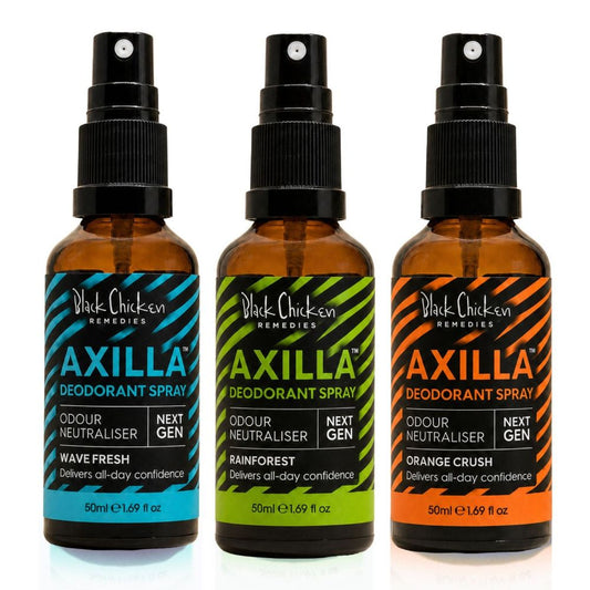Black Chicken Remedies Axilla Deodorant Spray Trio Gift Pack - Teen & Kids