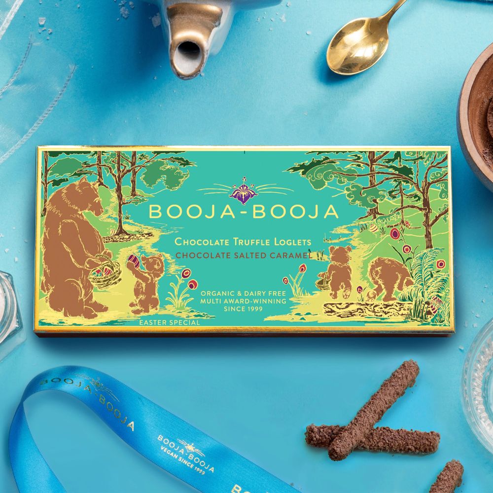 Booja-Booja Organic Vegan Chocolate  Salted Caramel Truffle Loglets 115g