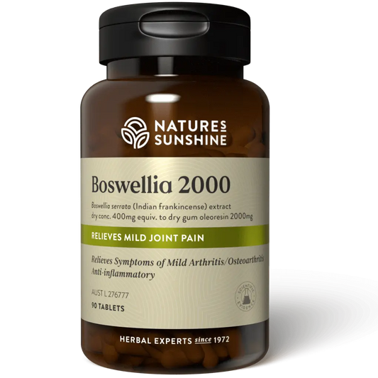 Nature's Sunshine Boswellia 2000mg (Relieves Mild Joint Pain) 90 Tablets