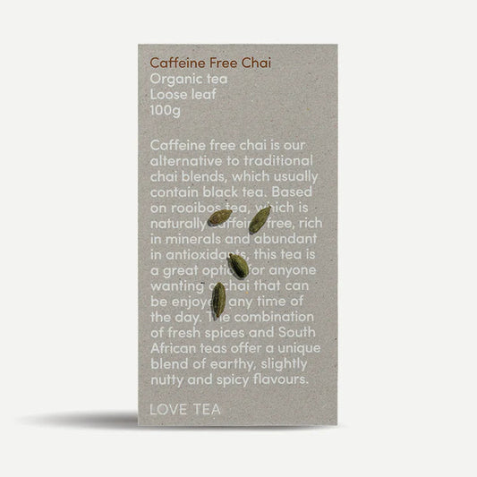 Love Tea Organic Loose Leaf Tea 100g - Caffeine Free Chai