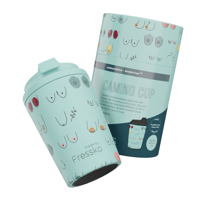 Fressko Reusable Ceramic Lined Cup 12oz  - (Limited Edition) Boobie 2.0