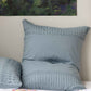 Lazybones Organic Cotton Rosette Pillowcase Set - Chambray