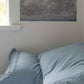 Lazybones Organic Cotton Rosette Pillowcase Set - Chambray