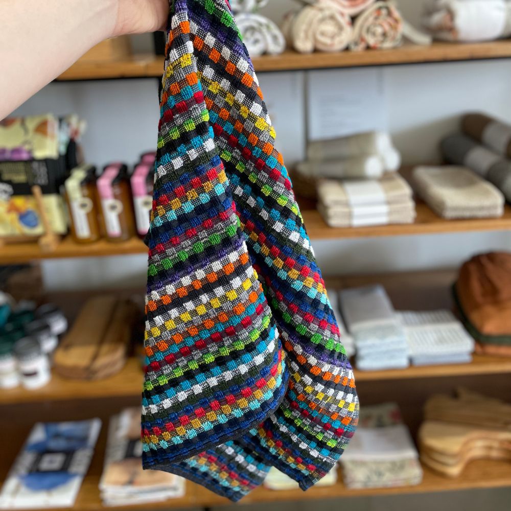 Redecker + Kracht Check Oversized Hand Towel 45 x 90 cm