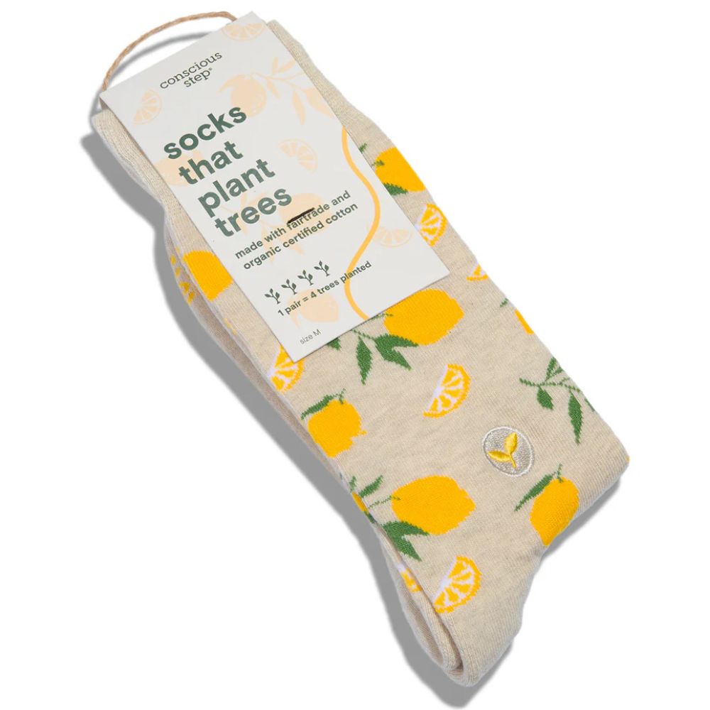 Conscious Step Socks that Plant Trees - Lemons
