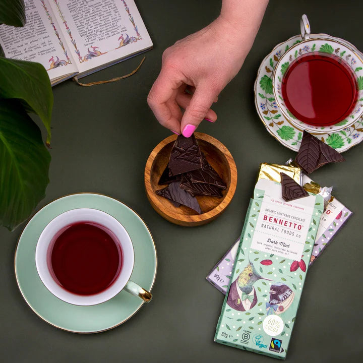 Bennetto Organic Chocolate 80g - Mint & Cocoa Nibs