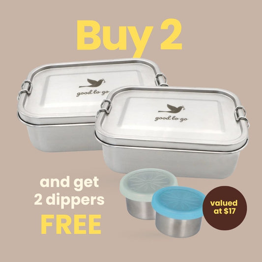 Your Gift - Buy 2 Biome Good To Go 700ml Takeaway Containers and Receive 2 Dippers FREE
