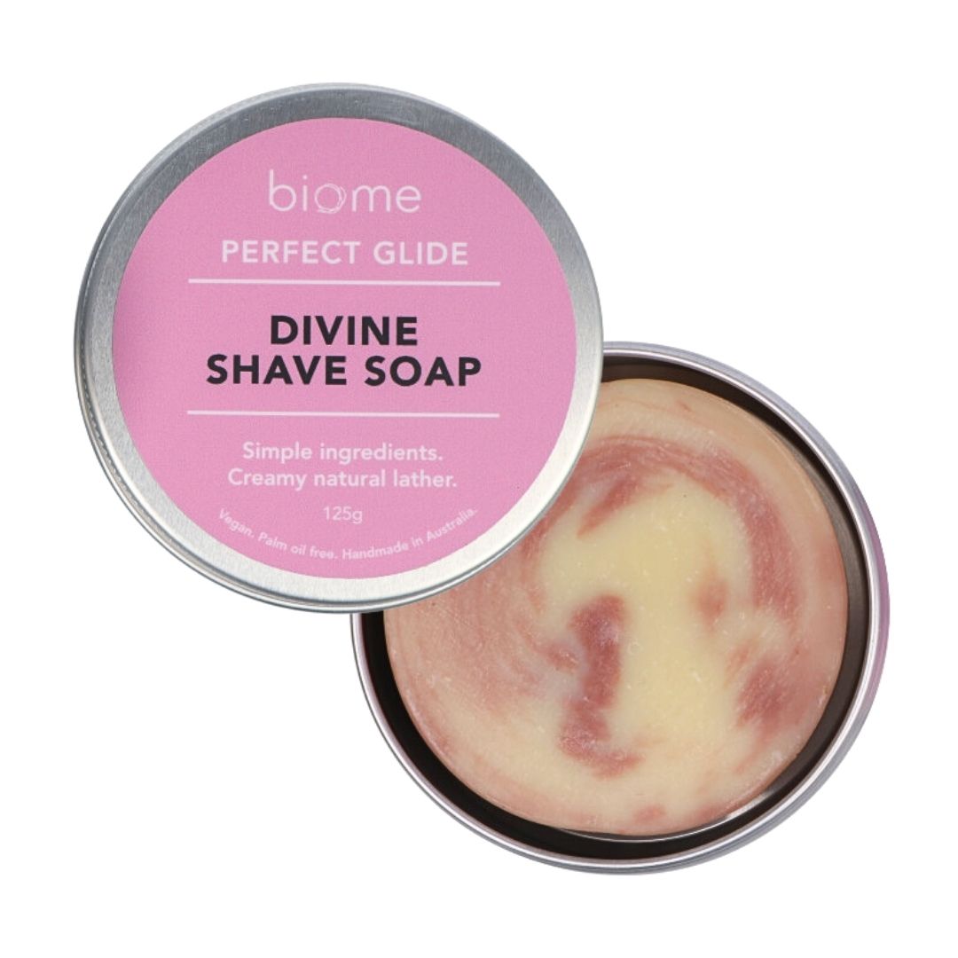 Biome Divine Shave Soap in Tin 120g