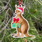 Earth Greetings Wooden Christmas Decoration - Hopping Kangaroo