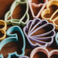 Cookie Cutter / Play Dough Cutter Set - Playdough Assorted Colour Shapes (set of 10)