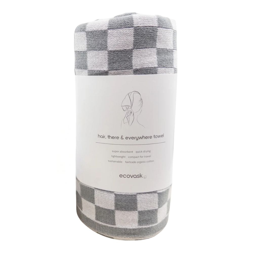 Ecovask Hair Towel & Travel Towel - Organic Cotton