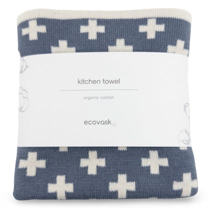 Ecovask Kitchen Tea Towel Single Organic Cotton