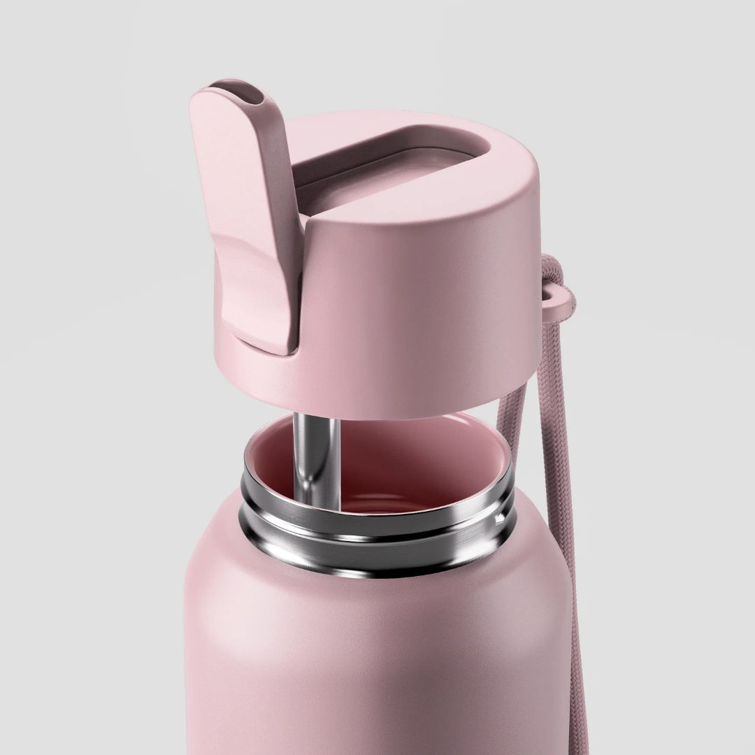 Fressko Insulated Stainless Steel Bottle Flip Straw Ceramic Lining 1L
