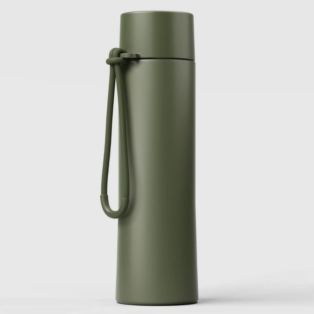 Fressko  Insulated Stainless Steel Bottle Flip Straw Ceramic Lining 660ml