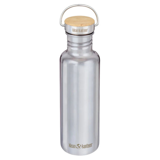 Klean Kanteen  Mirrored Stainless Steel Water Bottle w Bamboo Cap