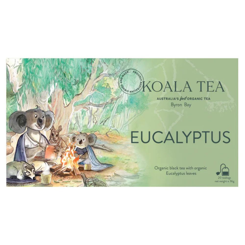 Koala Tea Organic Tea Bags Koala Design (20 Pack) - Eucalyptus