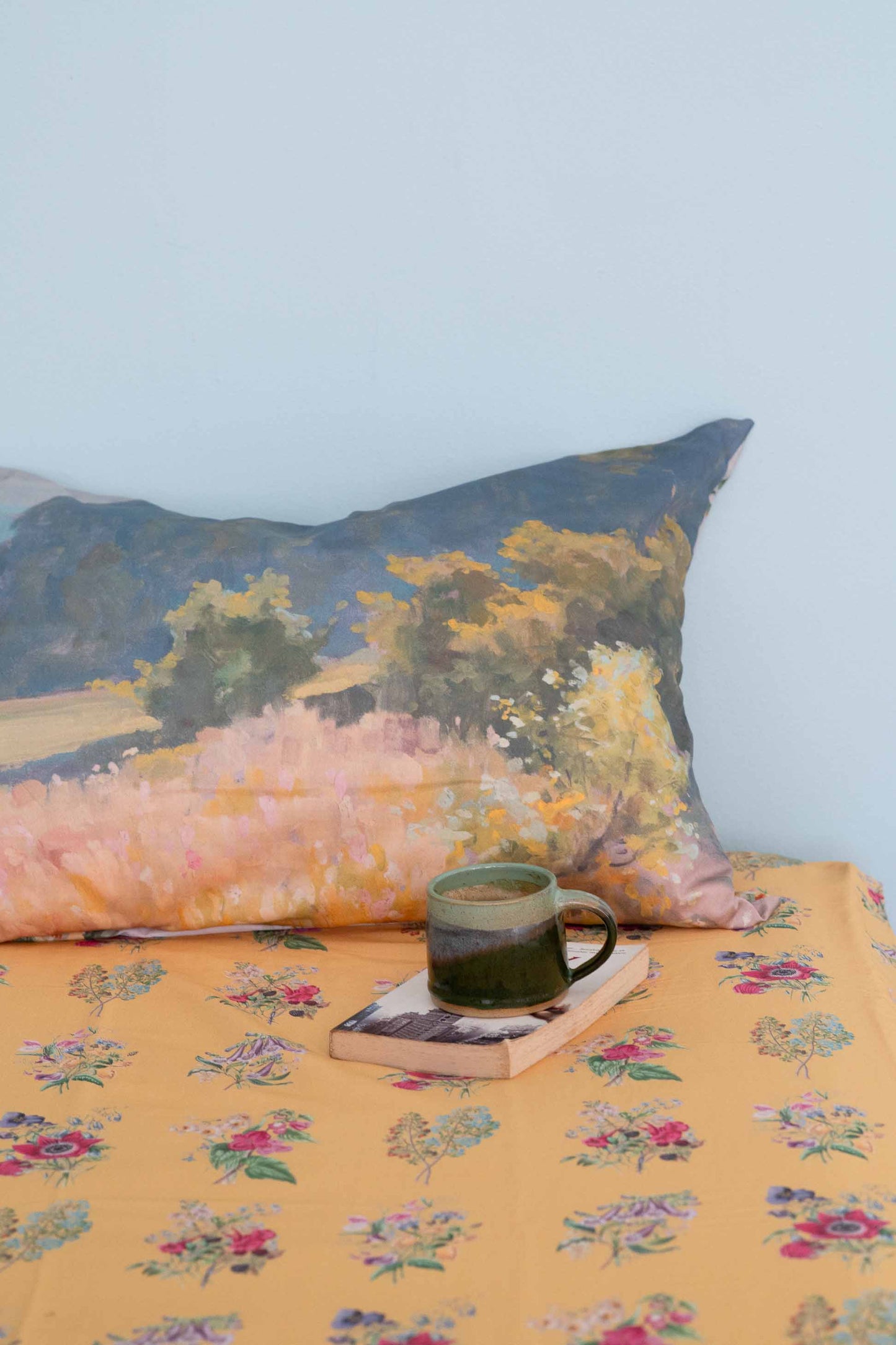 Lazybones Organic Cotton Pillowcase Set - Landscape