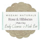 Modani Naturals Cleanse & Mask Bar - Rose, Hibiscus & Pink Clay (approx 90g)