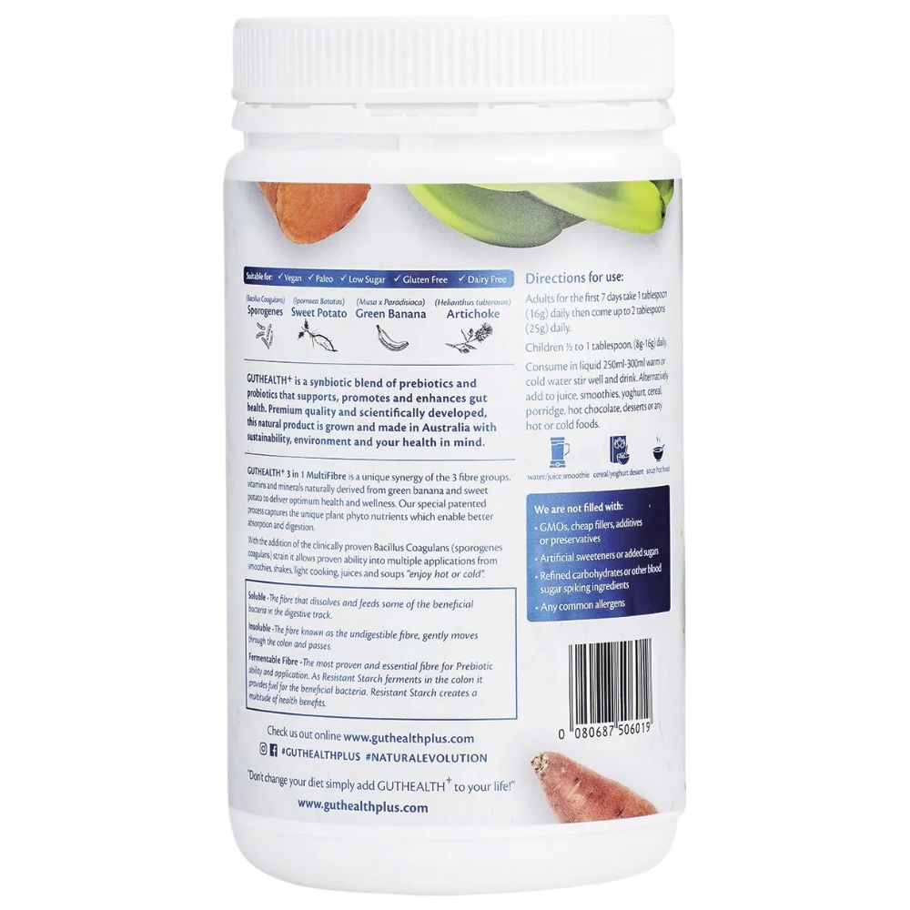 Natural Evolution GH+ 3-in-1 Multifibre Prebiotics & Probiotics 800g