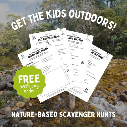 FREE Printed Nature Scavenger Hunt Pack with our order