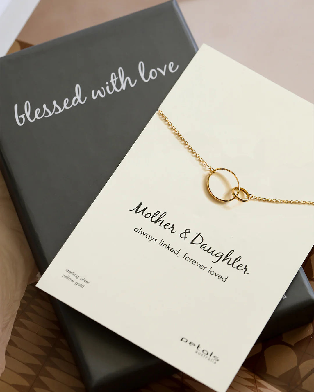 Petals Triple Circles Small Necklace - Sterling Silver