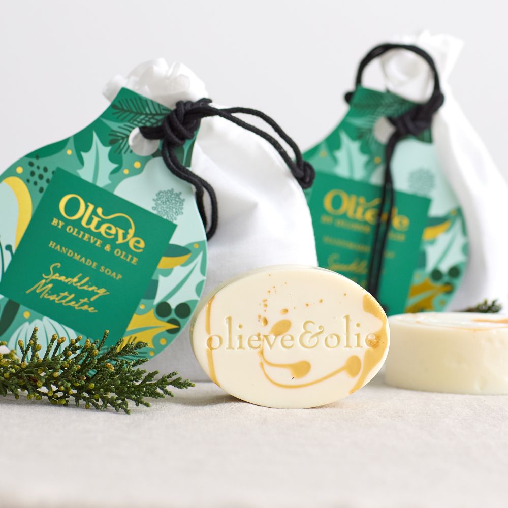Olieve & Olie Soap Bar 80g - Christmas Edition Sparkling Mistletoe