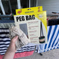 Canvas Peg Bag + Stainless Steel Peg Bundle