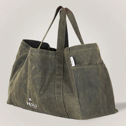 Pelli Beachy Keen Waxed Canvas Beach Bag