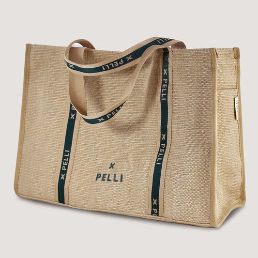 Pelli Tamarama Deluxe Tote - Natural Jute Weave