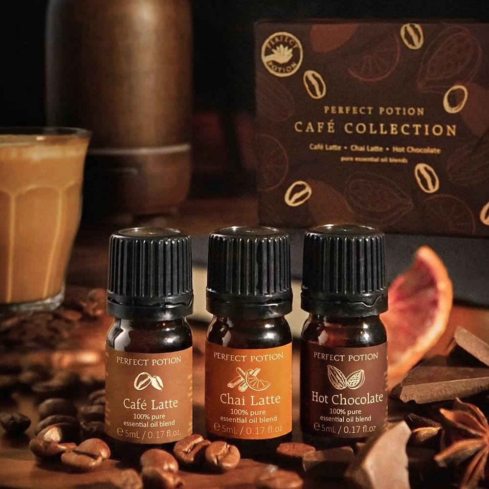 Perfect Potion Essential Oil Collection Cafe TRIO (cafe latte, chai, chocolate)