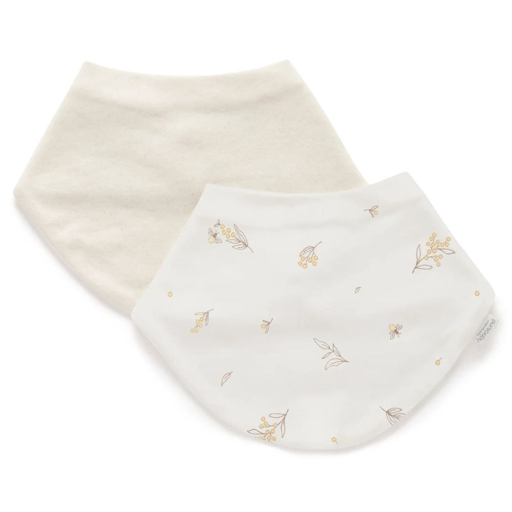Purebaby 2 Pack Essential Dribble Bib