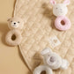 Purebaby Knitted Rabbit Rattle - Pink