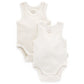 Purebaby Rib Bodysuit 2 Pack - Wheat