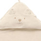 Purebaby Essential Bear Cotton Hooded Towel