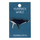 Red Parka Enamel Pin - Humpback Whale