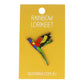 Red Parka Enamel Pin - Rainbow Lorikeet