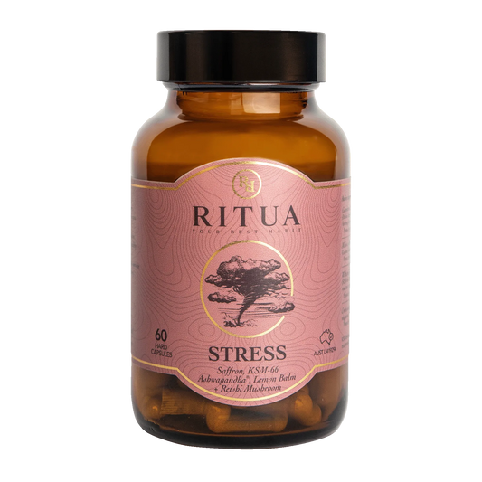 Ritua STRESS Saffron Ashwagandha LemonBalm Reishi 60 Caps