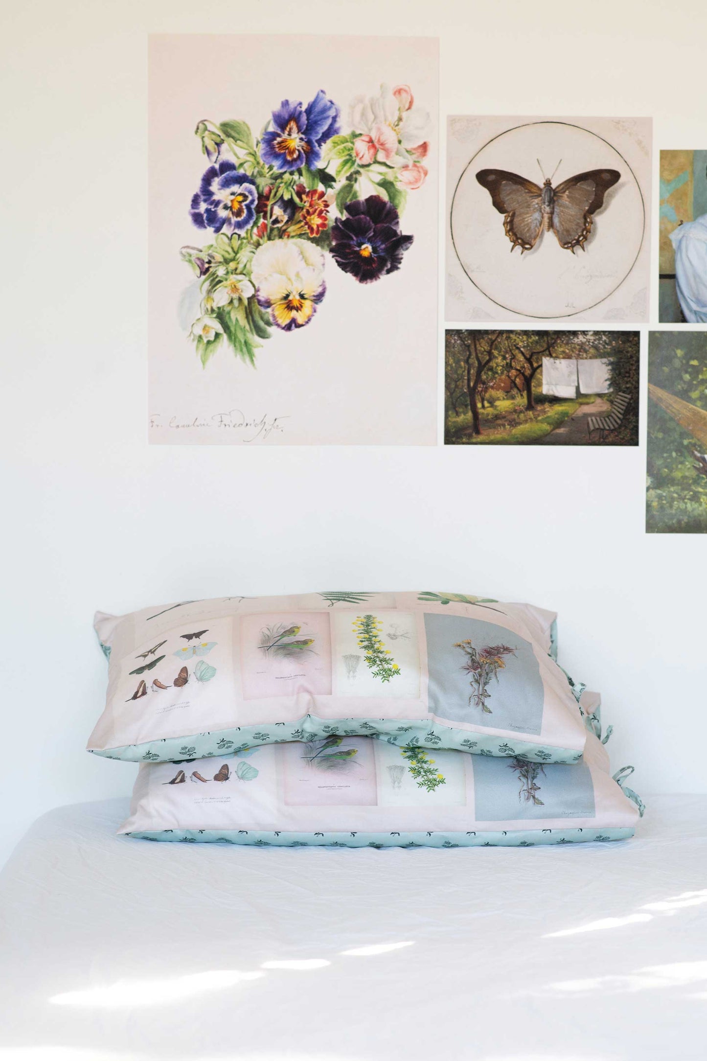 Lazybones Organic Cotton Pillowcase Set - Scrapbook