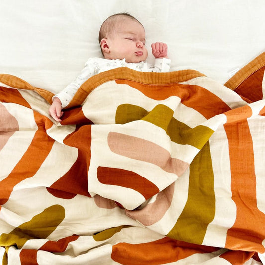 Snug as a Bub & Co. Organic Snuggly Blanket - Bohemian Rainbow