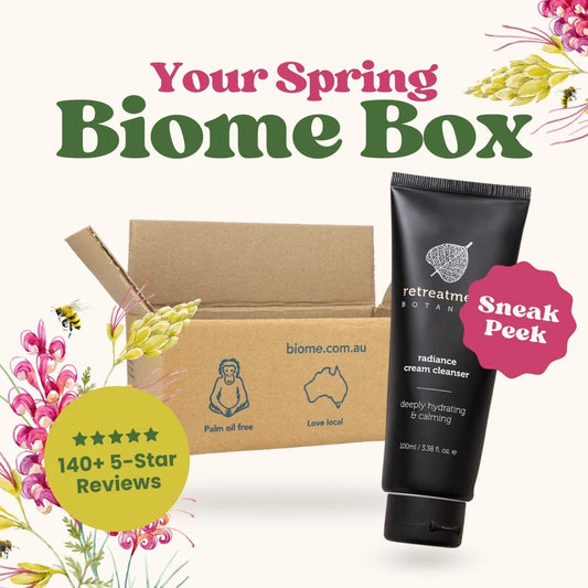 Biome Box: SPRING 25 - Australia's only palm oil free, vegan lifestyle box