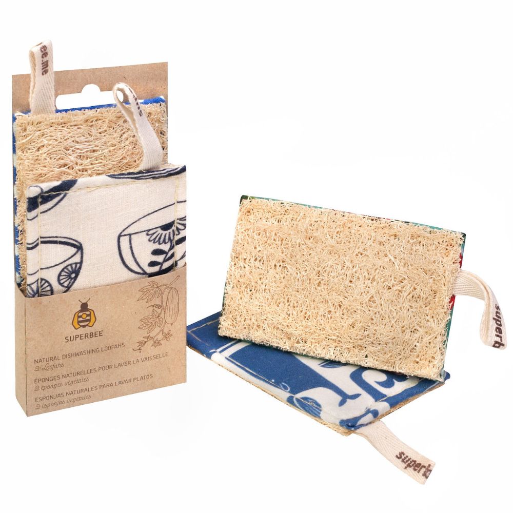 SuperBee Kitchen Loofah Dish Sponge