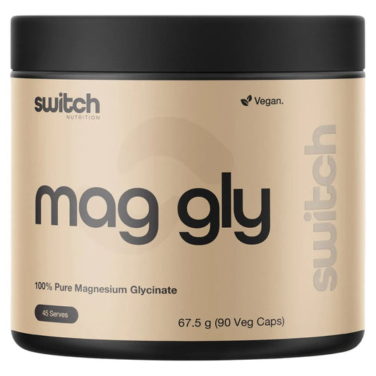 Switch Nutrition Mag Gly 100% Pure Magnesium Glycinate 90 Caps