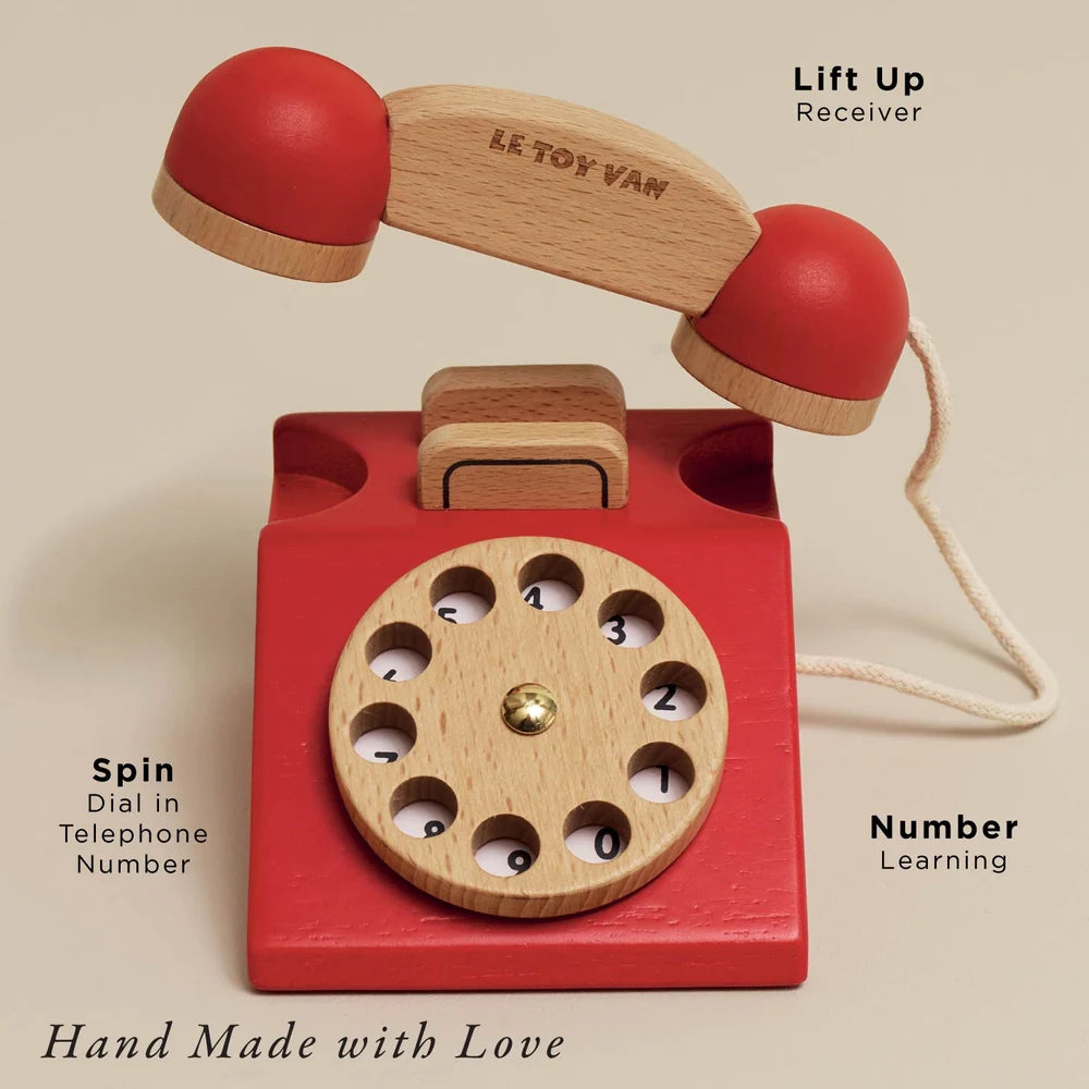 Le Toy Van Wooden Vintage Telephone