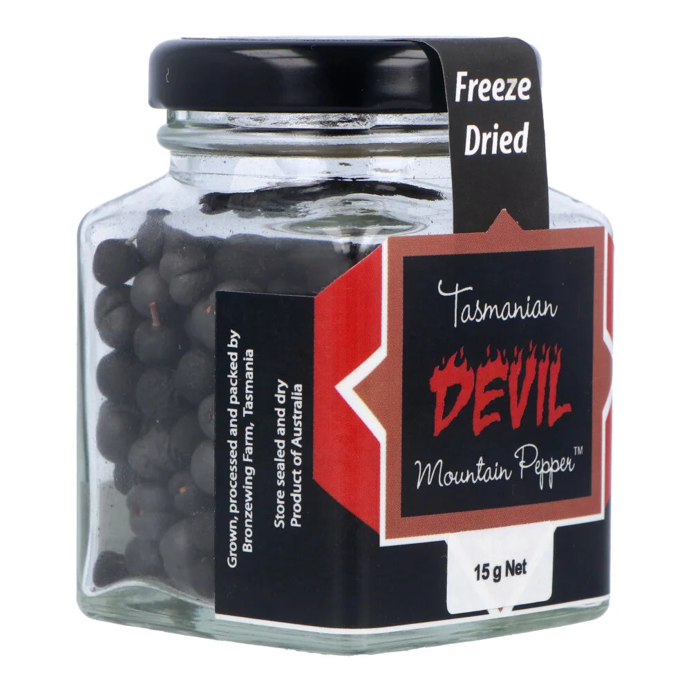 Tasmanian Devil Freeze Dried Mountain Pepperberries 15g
