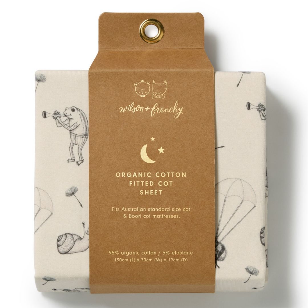 Wilson & Frenchy Organic Cotton Cot Sheet