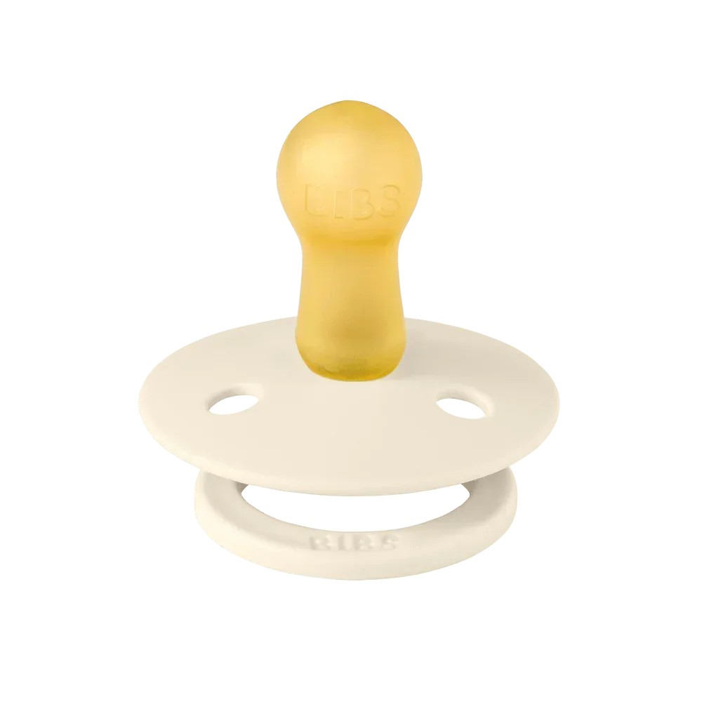 Bibs Round Natural Dummy Pacifier - Urban Garden - Bumblebee Ivory Mix