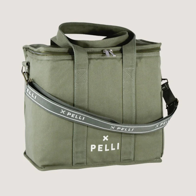 Pelli Crossbody Canvas Large Cooler Bag with Shoulder Strap